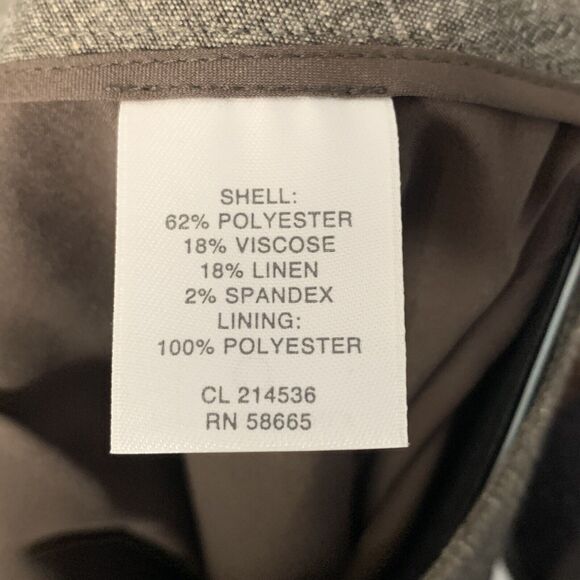 Classiques Entier Brown Multi Lexington Avenue Fit Straight Pant 2 NWT - Picture 6 of 6